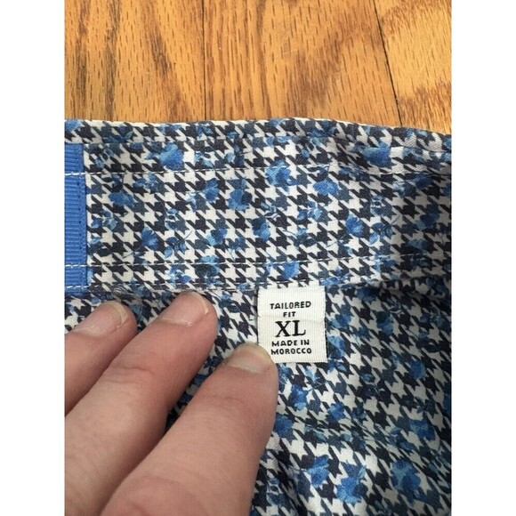 Robert Graham Dervin Long Sleeve Button Down Woven Shirt Blue Mens XL - Picture 6 of 9